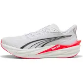 Puma Deviate NITRO 4 White Red Running Shoes AW26, Size 43 - EUR