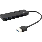 ITEC U3CHARGEHUB4 USB-hubb 4 Port USB-A USB 3.0 5 GBit/s Svart USB 3.0 Metal HUB 4 Port