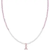 Luxenter Sterling Silver 925 halsband med 18K roséguldpläterad vit pärla - Kael