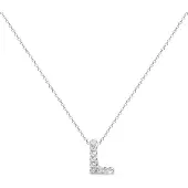 Luxenter Halsband 'Alphabet' vit