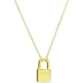 Luxenter imlor-halsband i 925 sterlingsilver med 18 karats gulguldpläterad yta