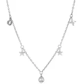 Luxenter Halsband 'Estrella' silver