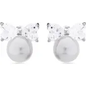 Luxenter Theria 925 Sterling Silver och Vit Rhodiumpläterad Pärla Örhängen