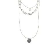 Luxenter Halsband 'Hanoi' silvergrå