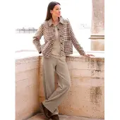 HEINE Kavaj beige / choklad