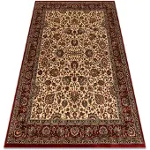 Rugsx Ullmatta KASHQAI 4362 102 prydnad beige / rödvin 200x300 cm