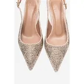 Prologue Nella Dekorerad Slingback Spetsig Tå Pump (Dam)