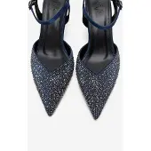 Forever & Always Vilka Utsmyckade Slingback Kitten Heel Pumps