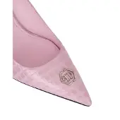 Philipp Plein Cocco Print Decolette Mid Heels Hexagon 9 Hexagon