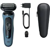 Braun Series 5 52-A1000s, Folierakapparat, Blå, Knappar, Batteri, Litium-Ion (Li-Ion), Inbyggt batteri