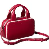 Calvin Klein Handväska 'Contrast Monogram' röd / vit