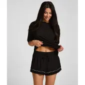 Hunkemoller Pyjamasbyxa 'Essential' svart / vit