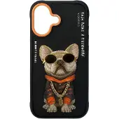 Nimmy Glasses Cool Dog iPhone 17-skal – Svart