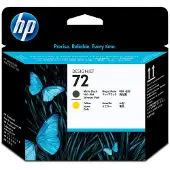 Hp Ink 72 Skrivhuvud mattsvart/gul