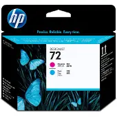 HP 72 Skrivhuvud cyan/magenta