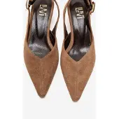 Forever & Always Dioris Läder Slingback Kitten Klack Pump