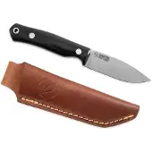 Casström No.8 SFK - Svart Micarta Flatslipad