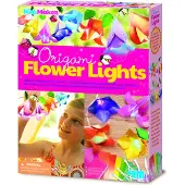4M - KidzMaker - 180 cm - Origami Ljusslinga Blommor - - One Size - Kreativt lekset