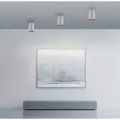 Pure Taklampa Point, dimbar, Vitt / opal, Badrum, Metall, Modern, Taklampa