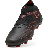 Puma Future 9 Pro FG/AG Eclipse - Svart/Röd/Strong Gray, storlek 41