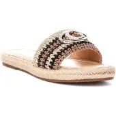 GUESS Sandal 'Kaylis' brokad / mocka / svart