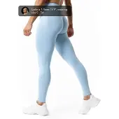 Relode Aura Seamless Scrunch Tights - Light Blue