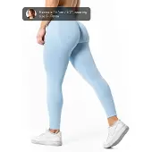 Relode Aura Seamless Scrunch Tights - Light Blue