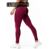 Relode Aura Seamless Scrunch Tights - Cherry