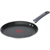 Tefal Daily Cook G7313855, Rund, Crepe-panna, Svart, Rostfritt stål, Keramiska, gas, halogen, Induktion, Gjutjärnsplattor, Bakelit