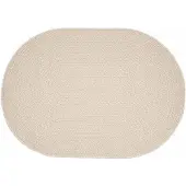vidaXL Oval utomhusmatta - - 170x120 cm - Kräm - Polypropen - UV-beständig - Oval form