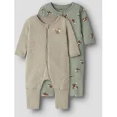 Name it Pyjamas brun / taupe / pastellgrön / vit