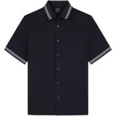 Armani Exchange för män. XM002110AF22640UB101 Polo Informal marinblå (S), Casual, Bomull, Kort ärm, Marino