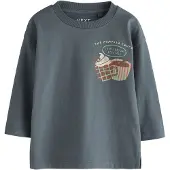 Next T-shirt kräm / choklad / konjak / mörkgrå