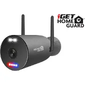 IGET Enforcer - Nätverksövervakningskamera - vädertålig - färg (Dag&Natt) - 5 MP - 2880 x 1620 - 3K - fast lins - ljud - trådlös - Wi-Fi - DC 12 V