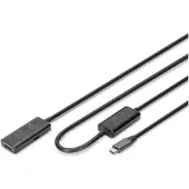 Digitus - USB-förlängningskabel - USB-C (hane) till USB typ A (hona) - USB 3.1 - 10 m - aktiv - svart