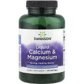 Swanson Health , Flytande Kalcium & Magnesium, 100 Mygglådor