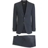 BOSS Two-piece suit in micro-patterned stretch fabric