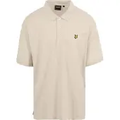 Lyle & Scott Bomullspikétröja - Sand