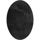 vidaXL Områdesmattor Oval HUARTE Svart 160 x 230 cm 100% Polyester