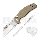 Kizer Cutlery C01C Uti 2 fällkniv, Brown G-10 & Bead Blast