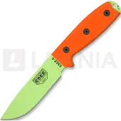 ESEE Model 4, venom green, orange G10, black plastic sheath