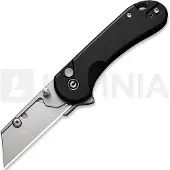 CIVIVI Elementum Utility C23039B-1 Black Aluminum, Stonewashed Blade Holder, Plain 6Cr Blade utility pocket knife