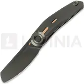Reate VK-CLU fällkniv, Black DLC Titanium, Frosted Satin Black DLC