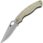 Spyderco Military 2 Cru-Wear fällkniv, Brown Canvas Micarta
