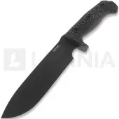 Lionsteel M7 Black Micarta överlevnadskniv, black blade