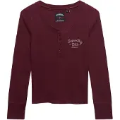 Superdry Athletic Button Down T-shirt Med Lång ärm