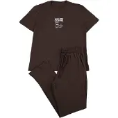 Trendyol Pyjamas lång brun / vit