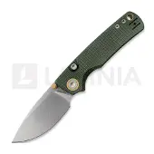 Vosteed Porcupine T - Stonewash - Micarta fällkniv, grön