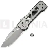 We Knife Tyro WE24001-2 Stonewashed CPM 20CV, Gray Titanium, Snecx Tan design, pocket knife
