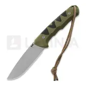 MK Knives & Tools Venn "Angler: Perch" kniv, OD Green/Black G-10, Blasted